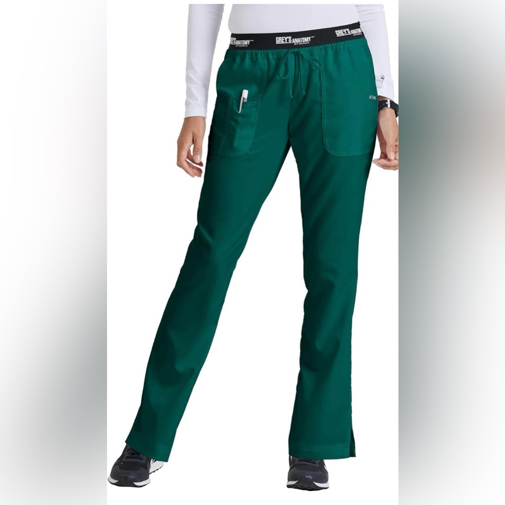 Grey's Anatomy Women's Teal Straight Leg Pants